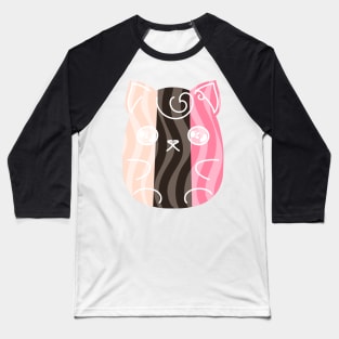 Neopolitan Cat - The Pretty Kitty Collection Baseball T-Shirt